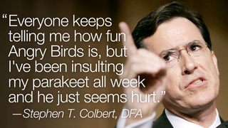Colbert, You're Doing It Wrong
